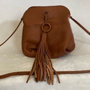 Hobo Crossbody Bag with Tassel gently used